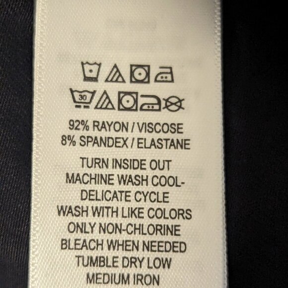 Rachel Zoe Dress Mock Neck Long Sleeve Jersey Knit Shift High Neck Black Small - Picture 7 of 7